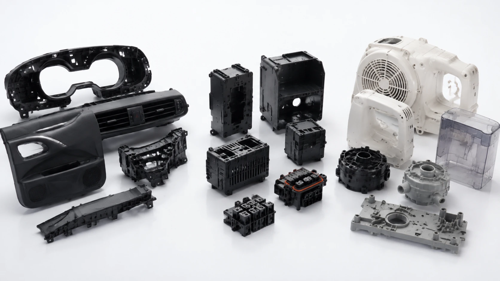Modified engineering plastic components for automotive, electrical and industrial applications