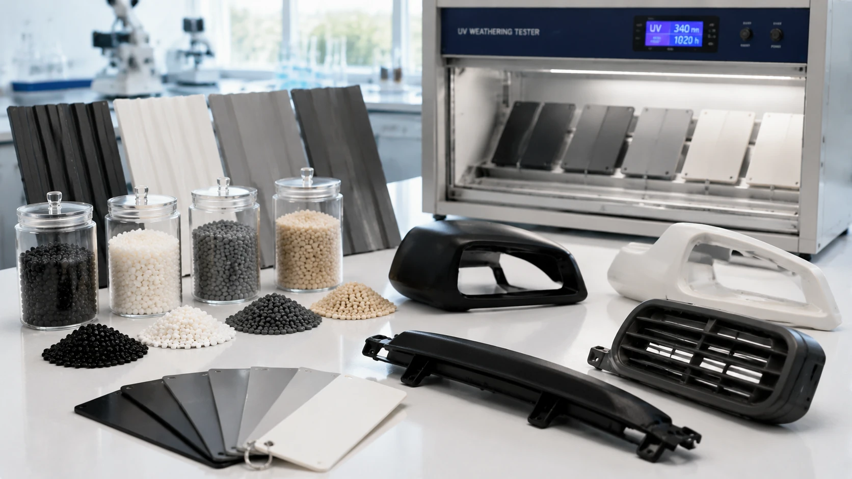 ASA weather resistant plastic materials for outdoor applications