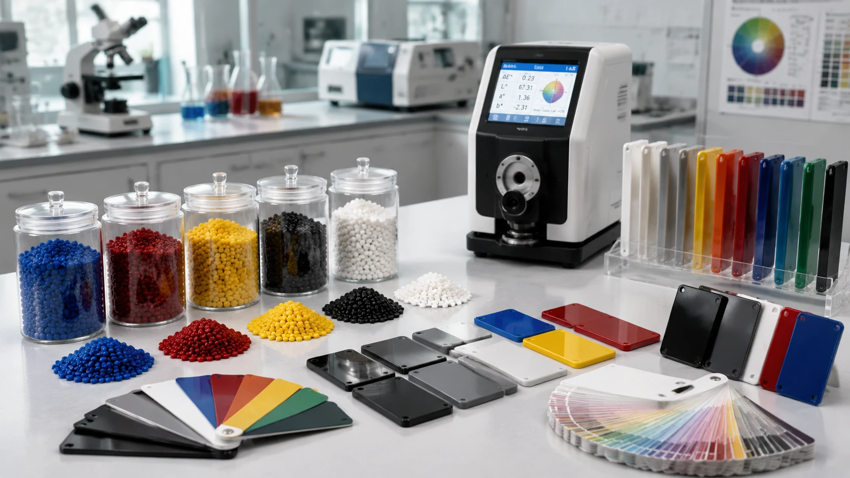 Color masterbatch development and plastic color matching solutions